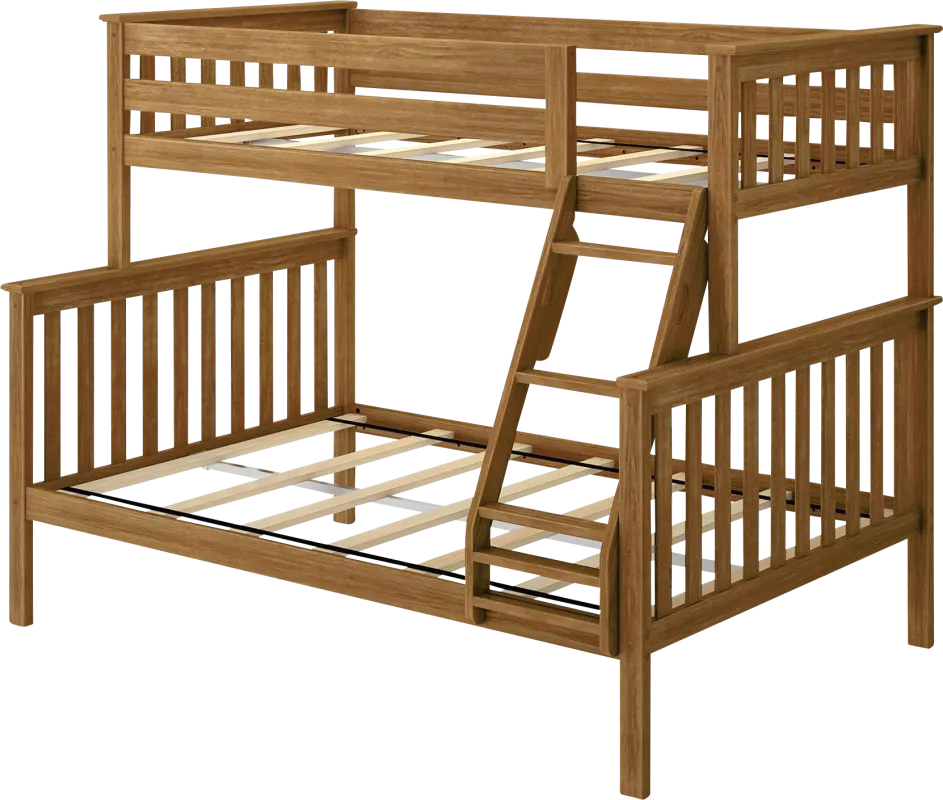 Kids Lilose II Pecan Twin/Full Bunk Bed