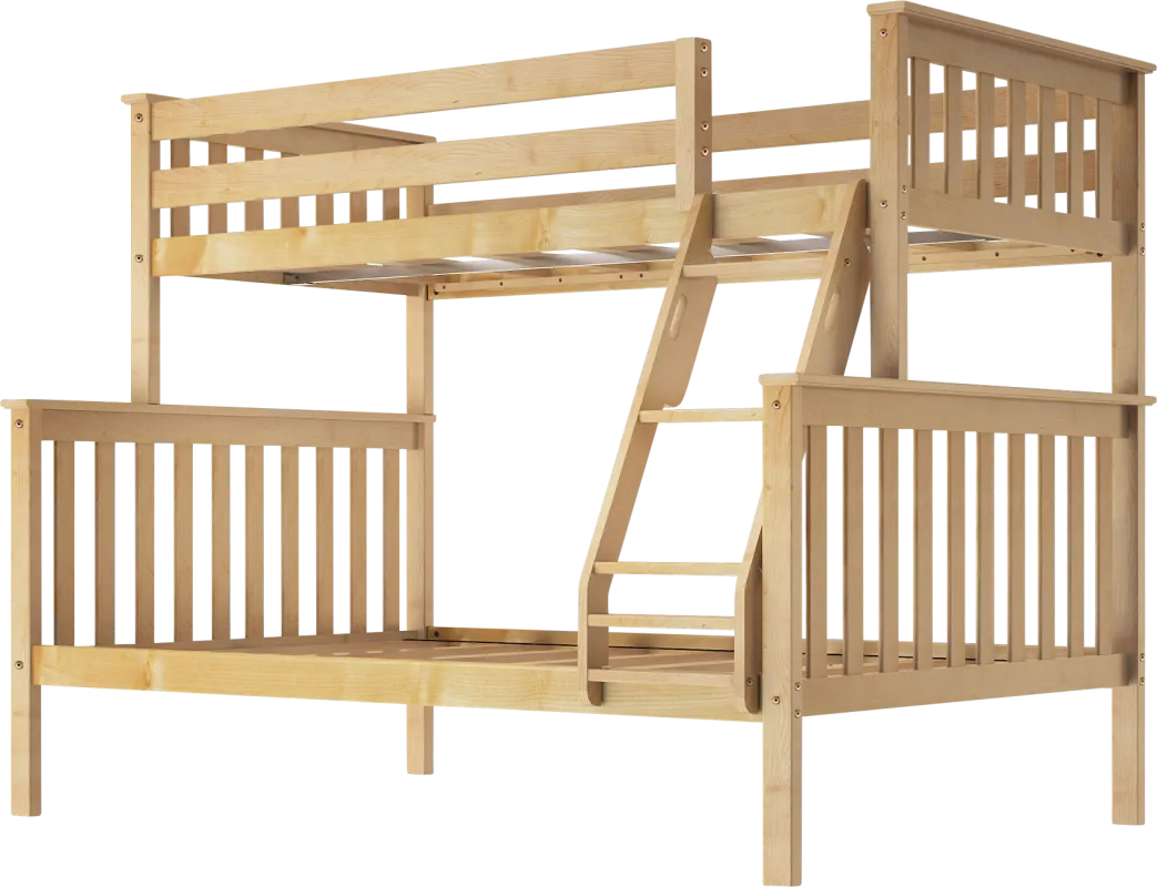 Kids Lilose II Natural Twin/Full Bunk Bed