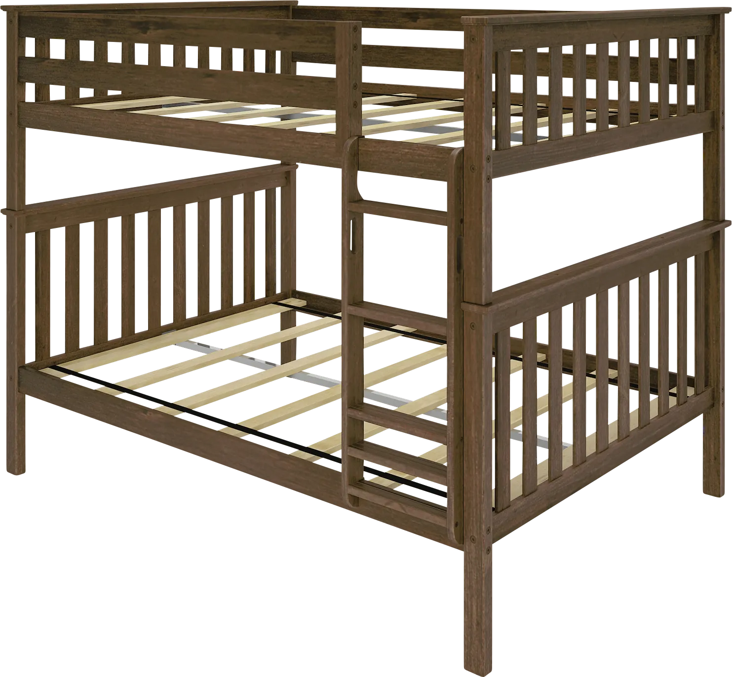 Kids Lilose III Walnut Full/Full Bunk Bed - Image 1
