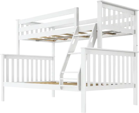 Kids Lilose II White Twin/Full Bunk Bed