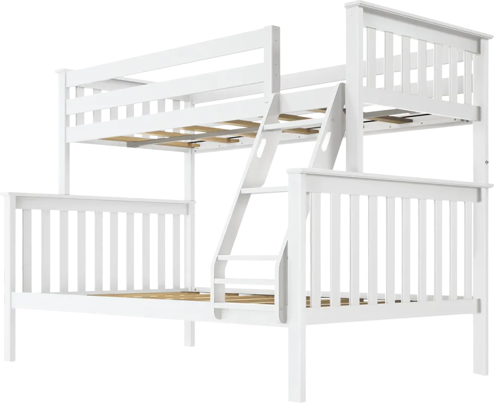 Kids Lilose II White Twin/Full Bunk Bed