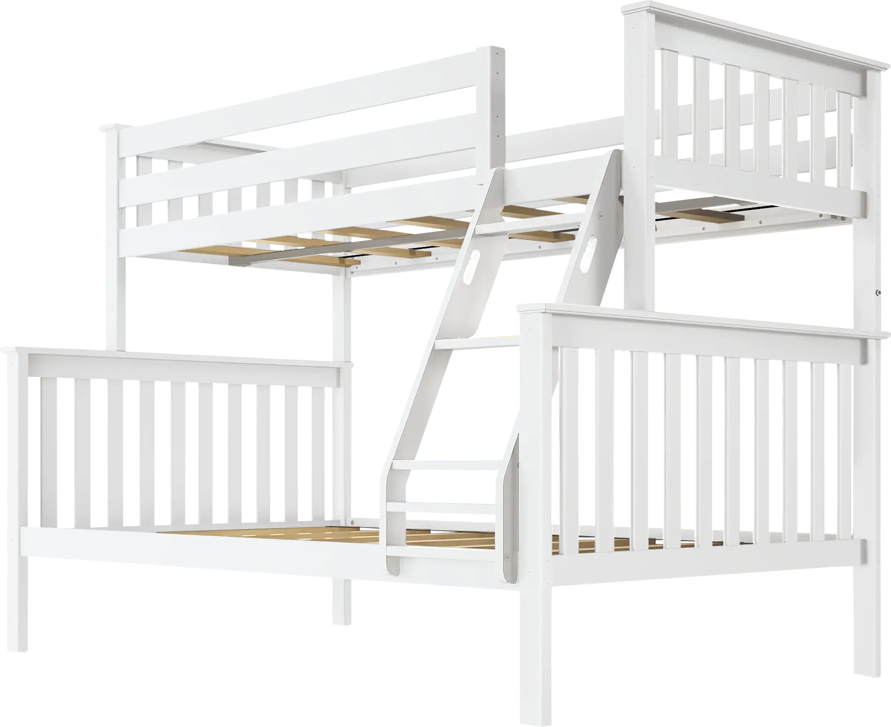 Kids Lilose II White Twin/Full Bunk Bed