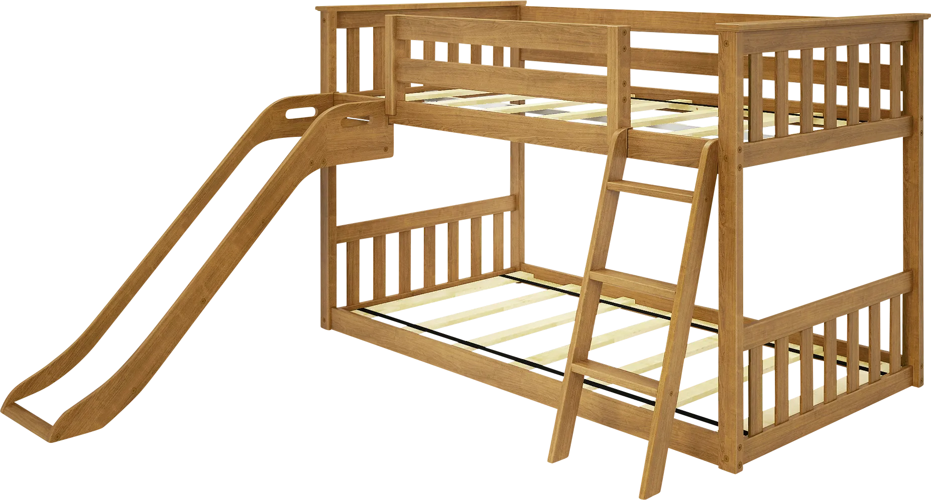 Kids Ozola Pecan Twin/Twin Bunk Bed - Thumbnail - Image 1