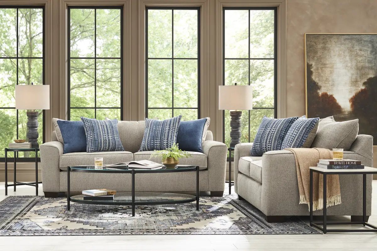 Chambers Gray 2 Pc Living Room