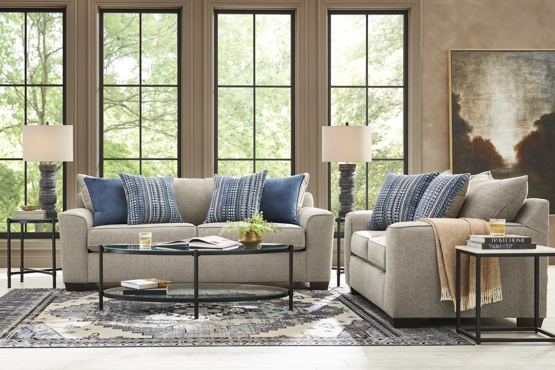 Chambers Gray 2 Pc Living Room