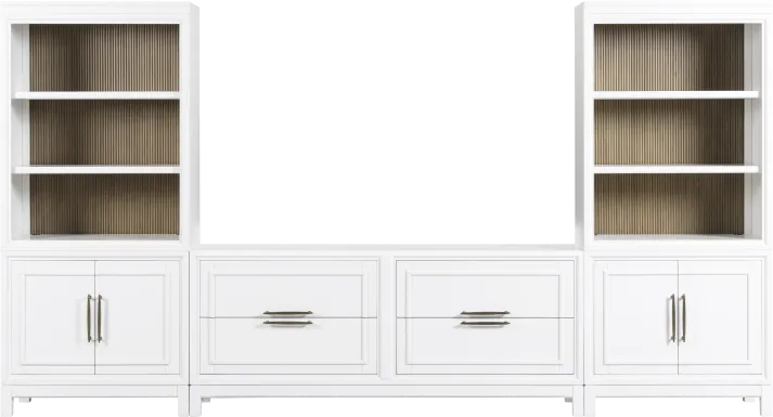 Albion White 3 Pc Wall Unit with 72 in. Console