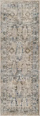 Falworth Blue 2'7 x 7'3 Runner Rug