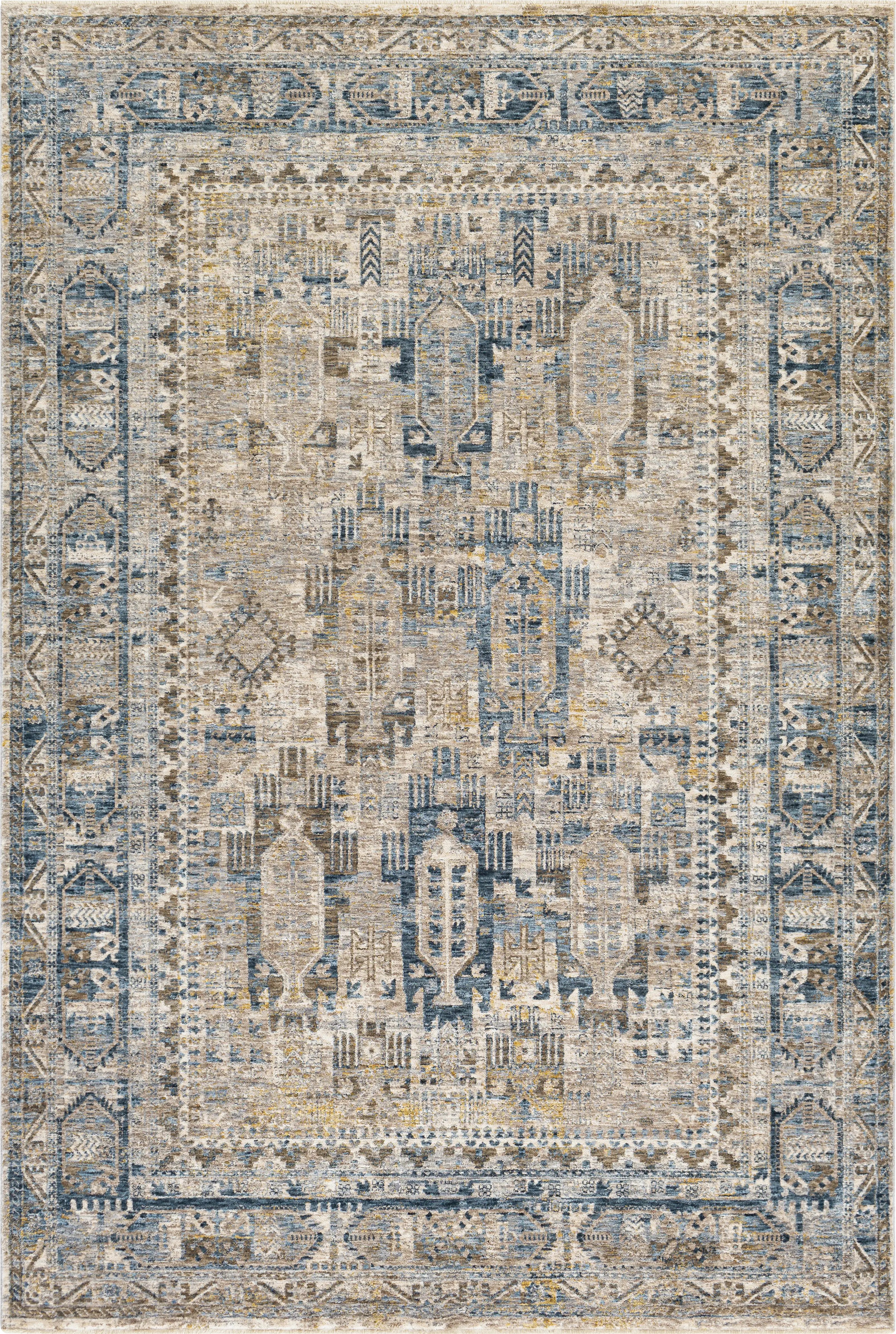 Falworth Blue 6'7 x 9'6 Rug - Thumbnail - Image 1