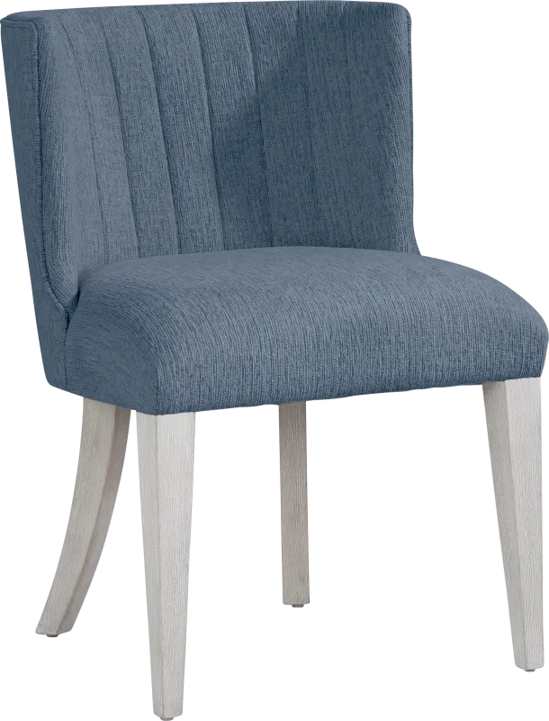 Royal Park Blue Upholstered Side Chair