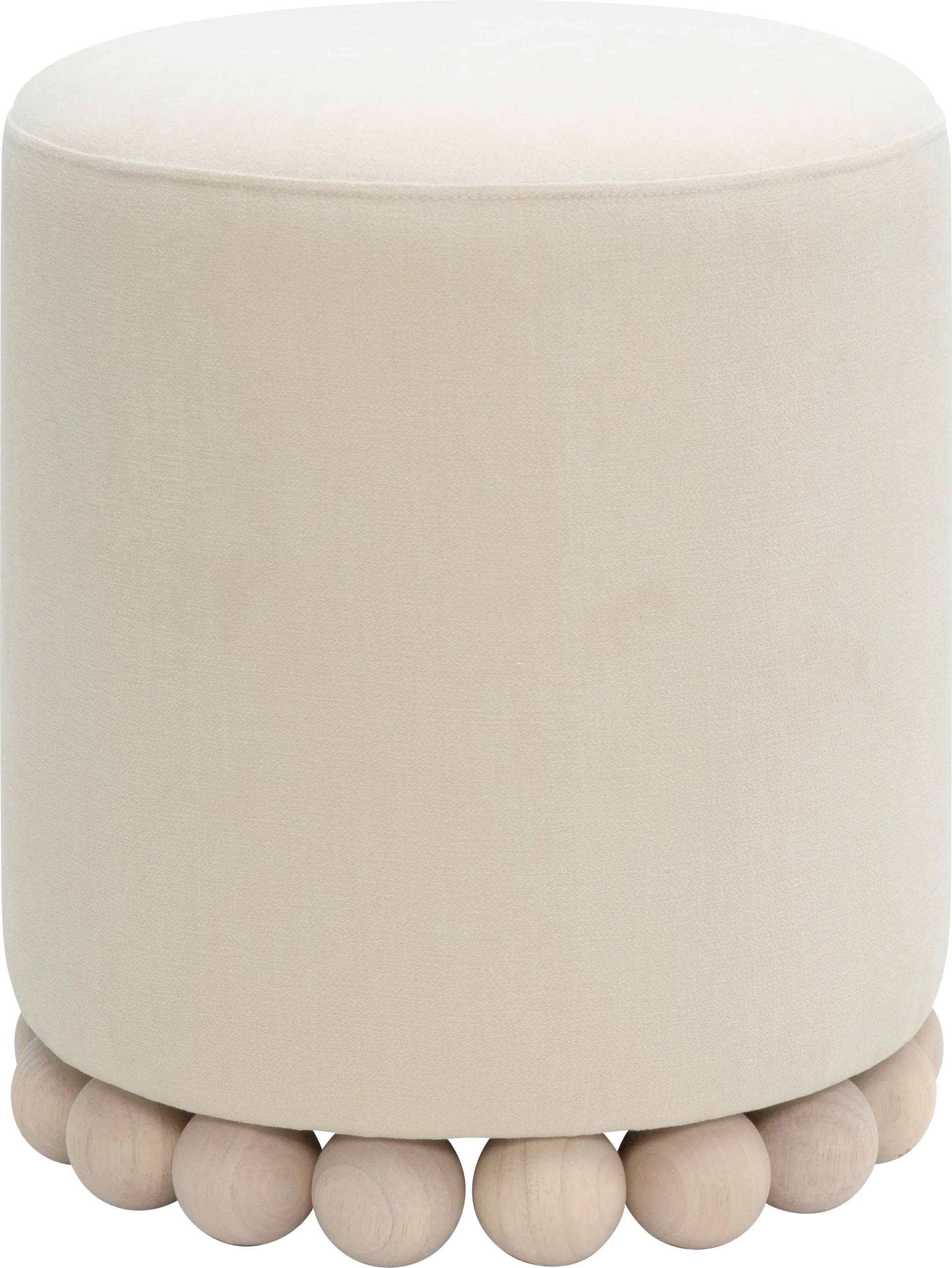 Fosbak II Cream Ottoman - Image 1