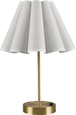 Hazlett Oaks Gold Lamp