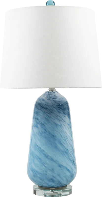 Elmere Bend Blue Lamp
