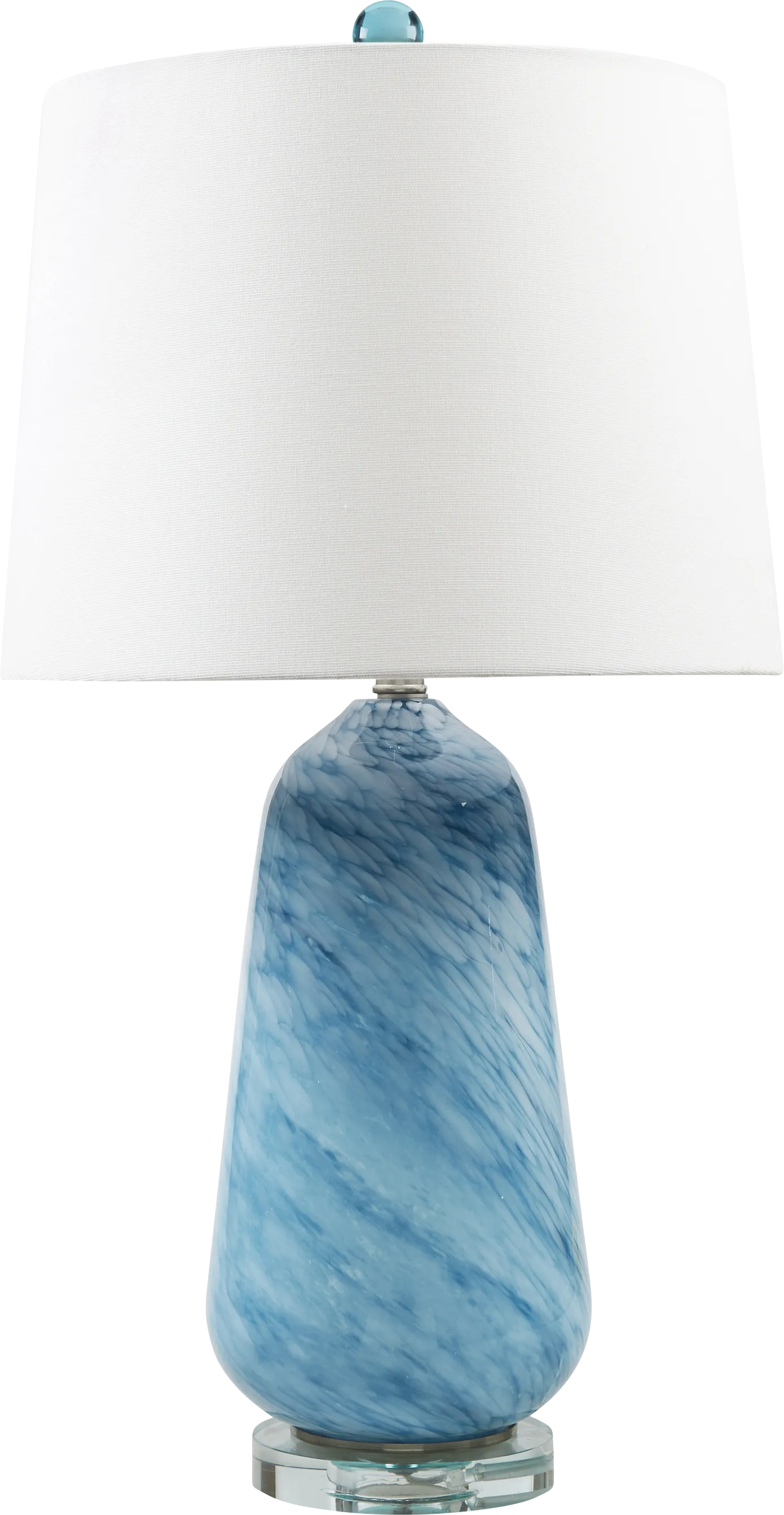 Elmere Bend Blue Lamp - Image 1