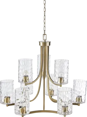 Scovel Cay Brass Chandelier