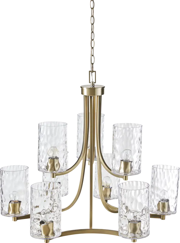 Scovel Cay Brass Chandelier
