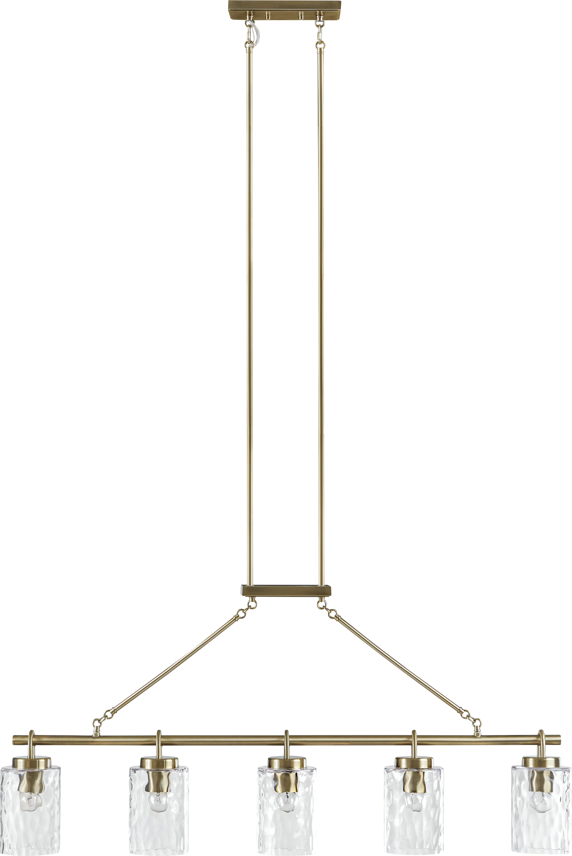 Amity Park Brass Chandelier