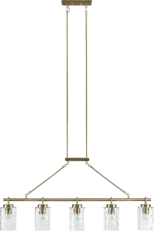 Amity Park Brass Chandelier