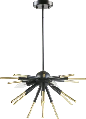 Grotto View Black Chandelier