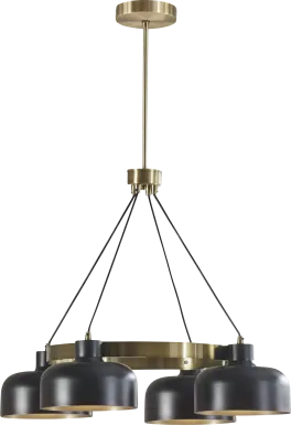 Cicotte Park Black Chandelier