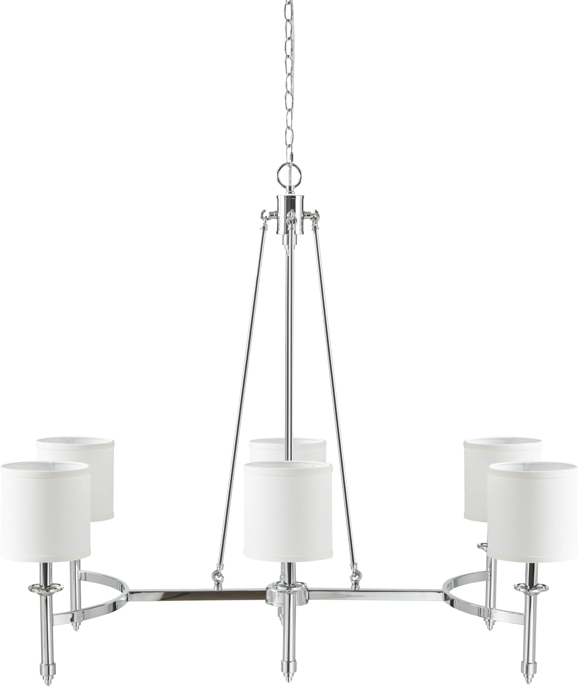 Cascade Hills Silver Chandelier