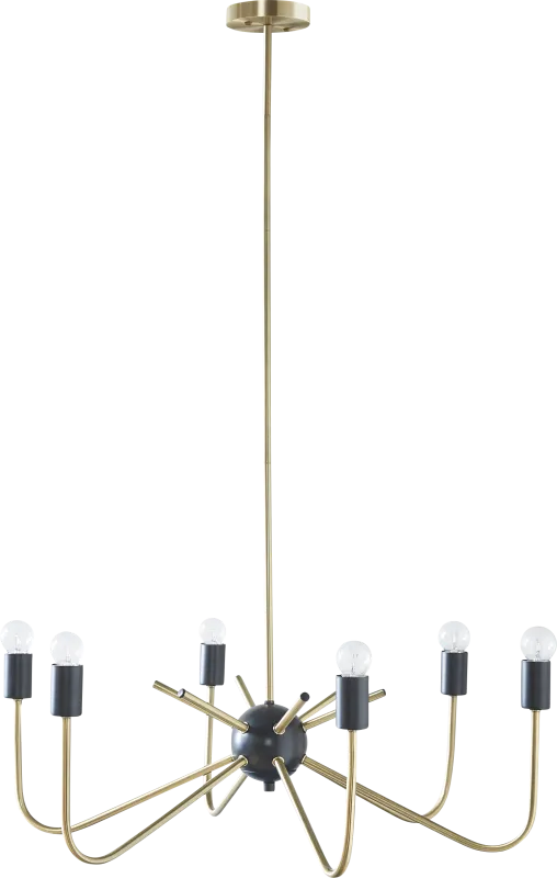 Girardin Boulevard Brass Chandelier