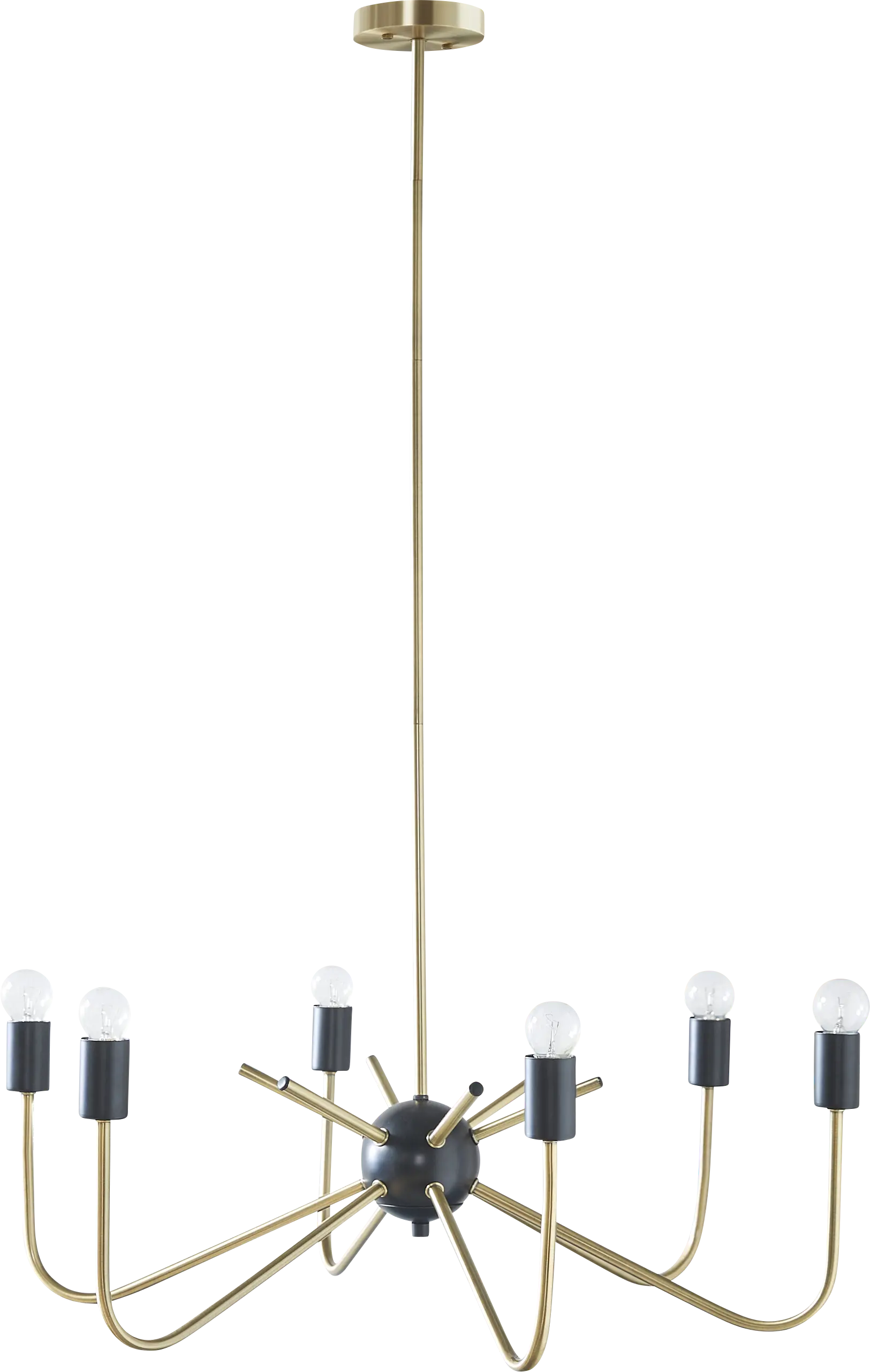 Girardin Boulevard Brass Chandelier