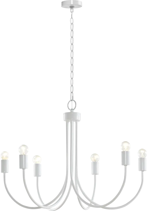 Drew Street White Chandelier