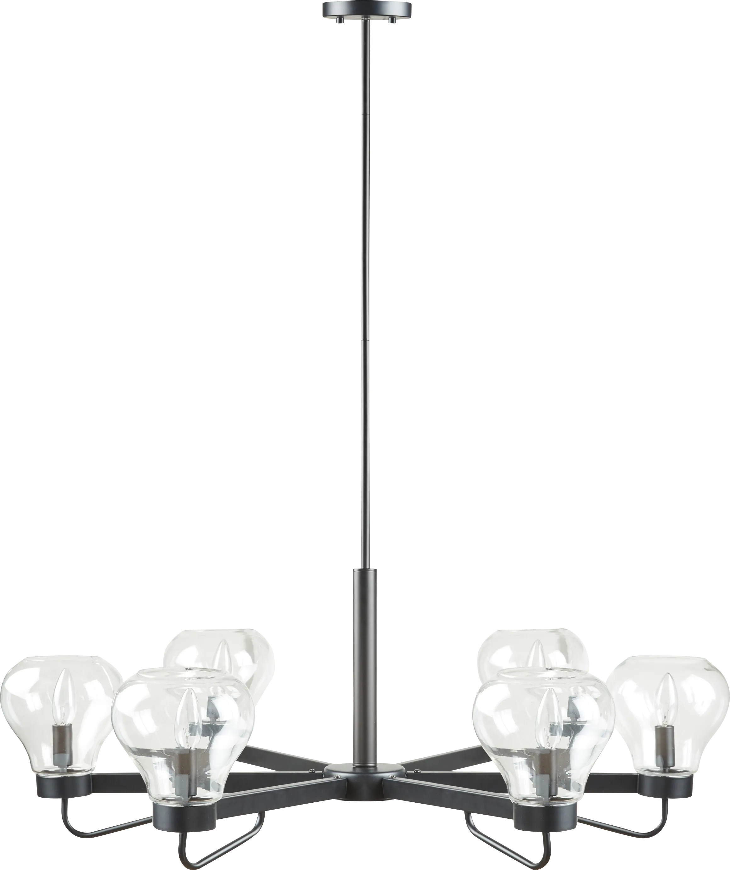 Blaine Cave Black Chandelier - Thumbnail - Image 1