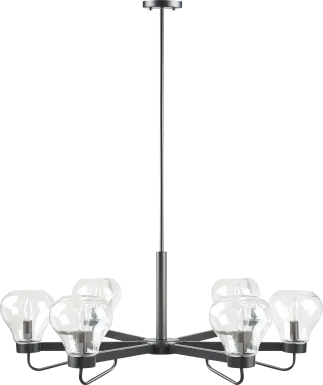 Blaine Cave Black Chandelier