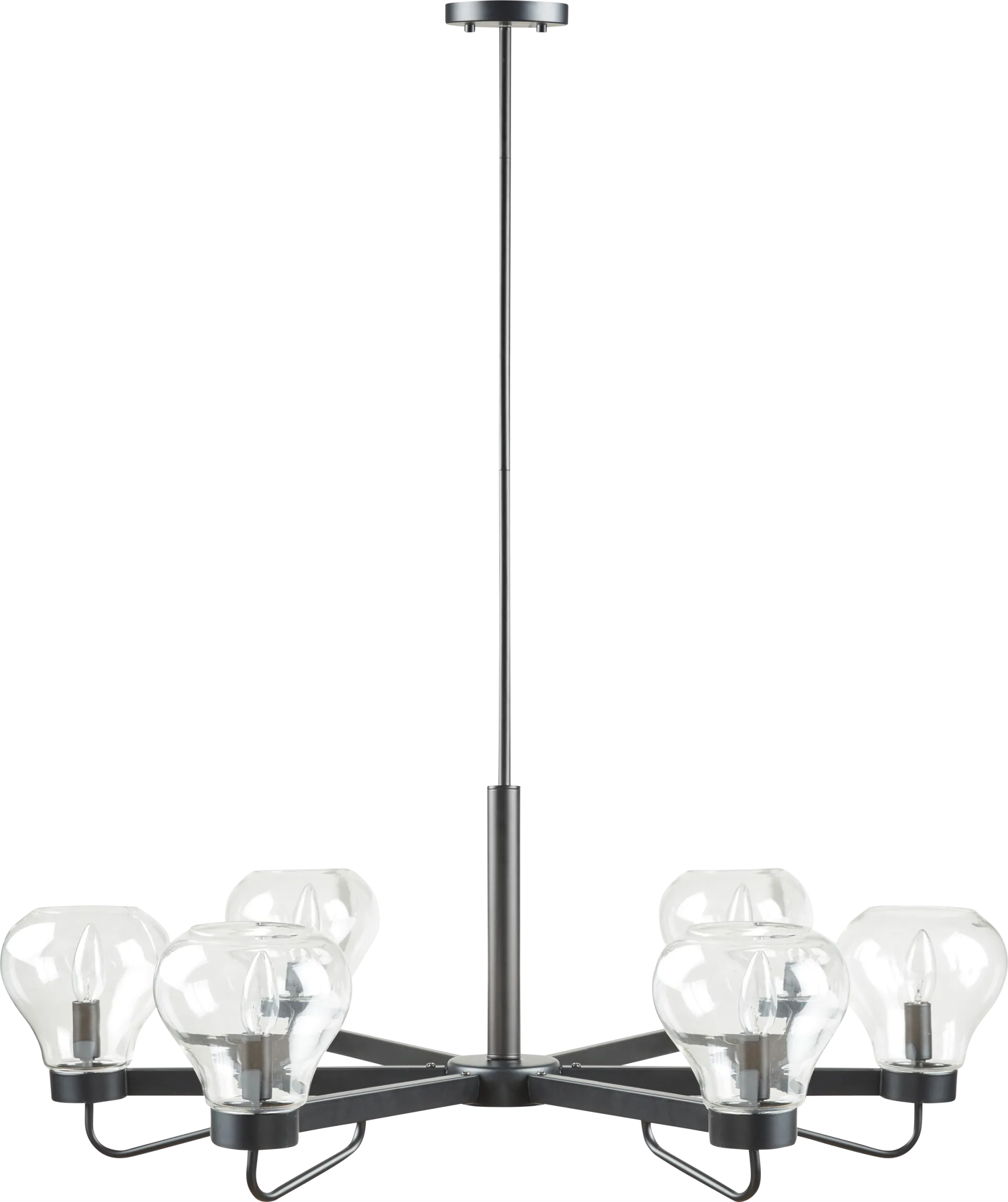 Blaine Cave Black Chandelier - Image 1