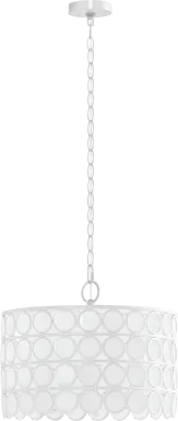 Bates Edge White Chandelier