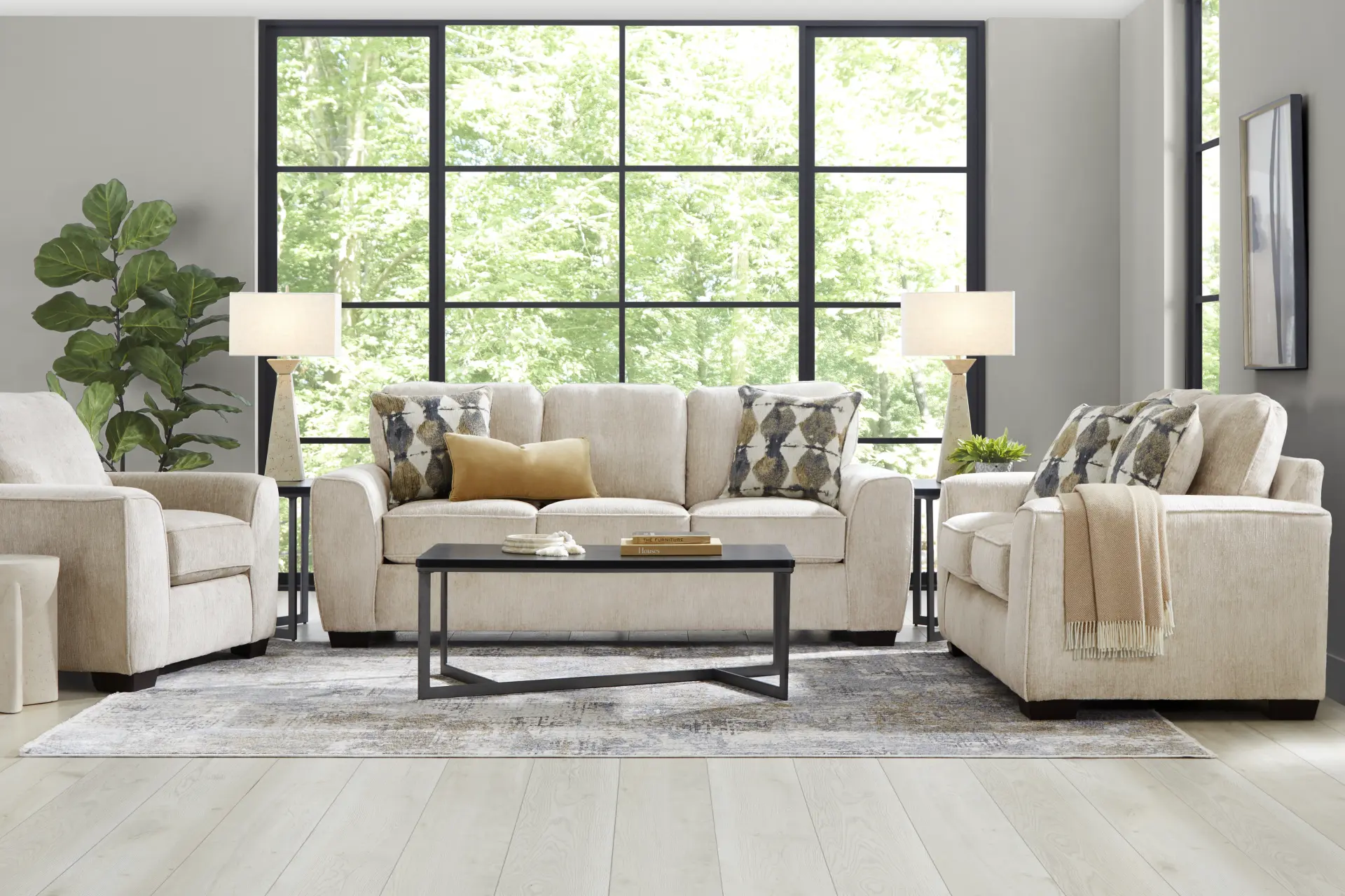 Wilcox Beige 2 Pc Living Room