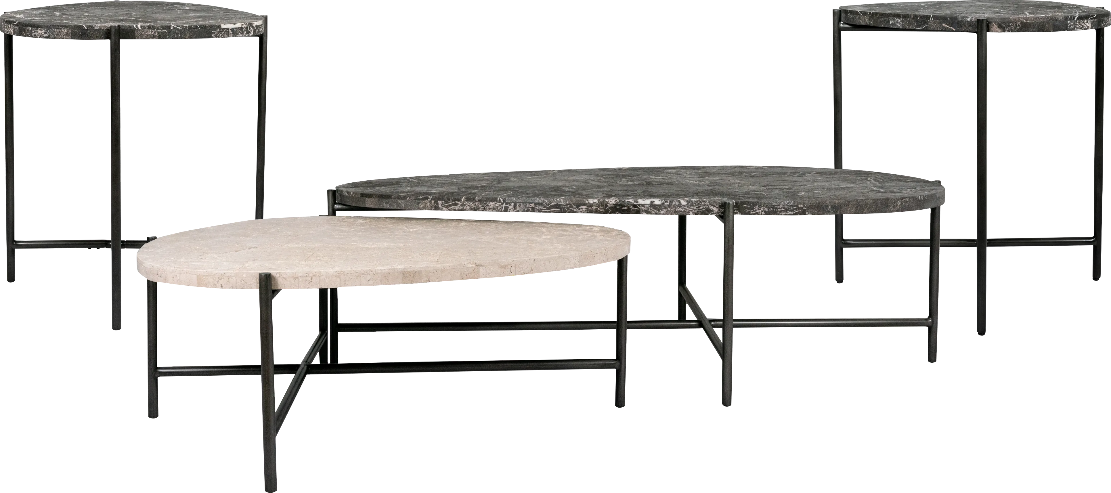 Duality Black 4 Pc Table Set - Thumbnail - Image 1