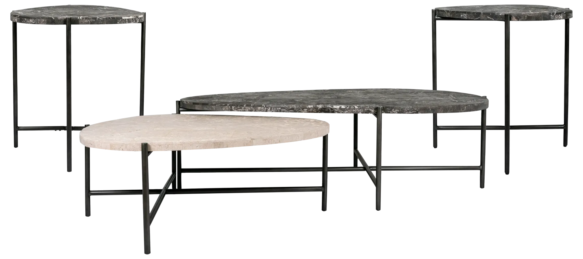 black 4 pc table set