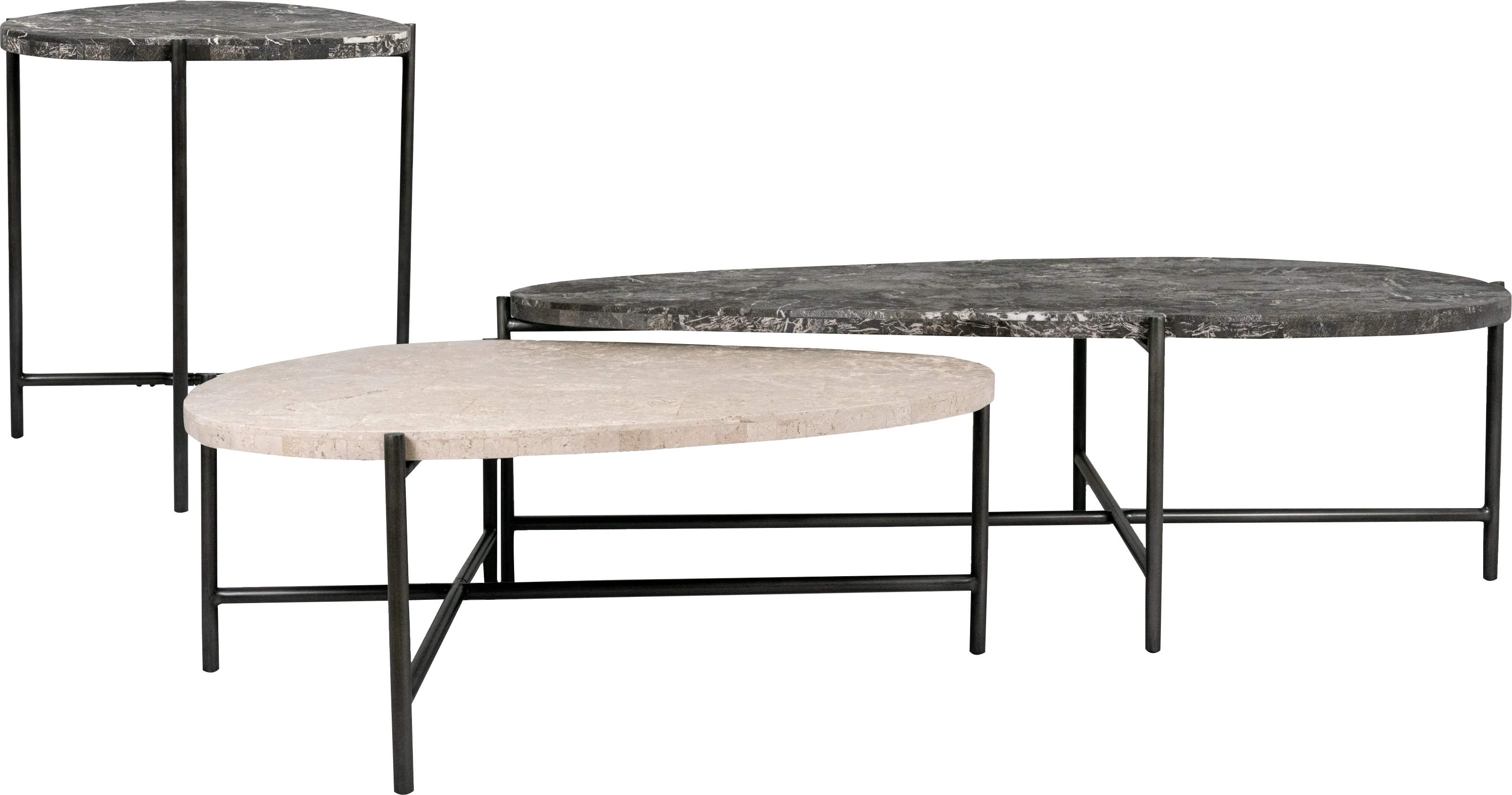 Duality Black 3 Pc Table Set - Thumbnail - Image 1