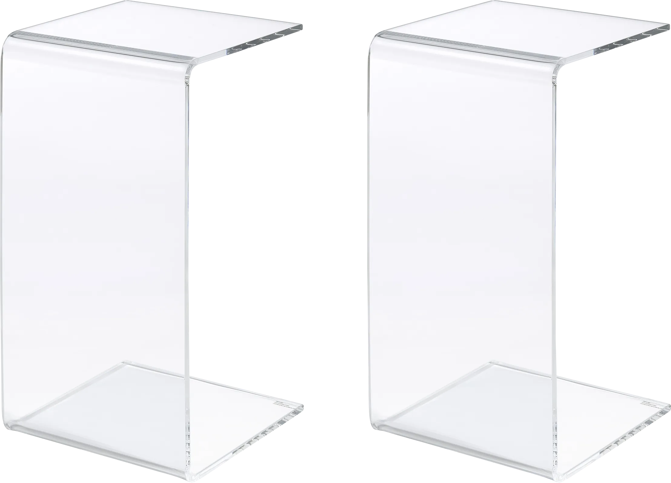 Kamil Clear End Table, Set of 2 - Thumbnail - Image 1