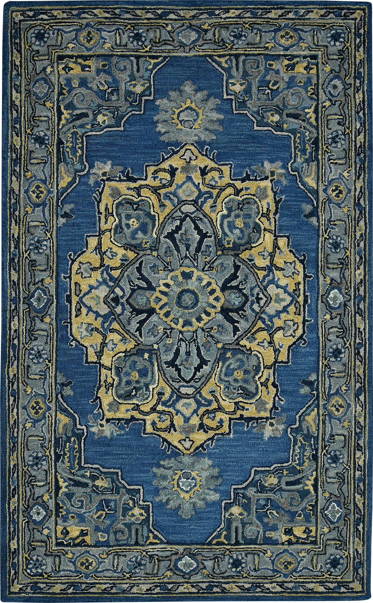 Varia Blue 5' x 8' Rug - Thumbnail - Image 1