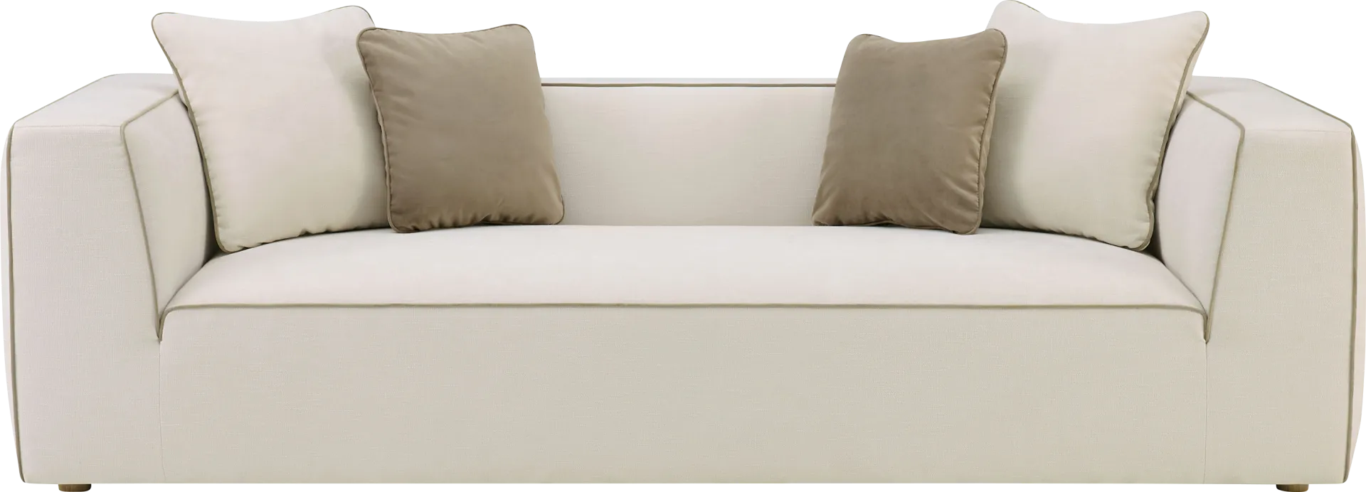 Tuliptime Cream Sofa - Image 1