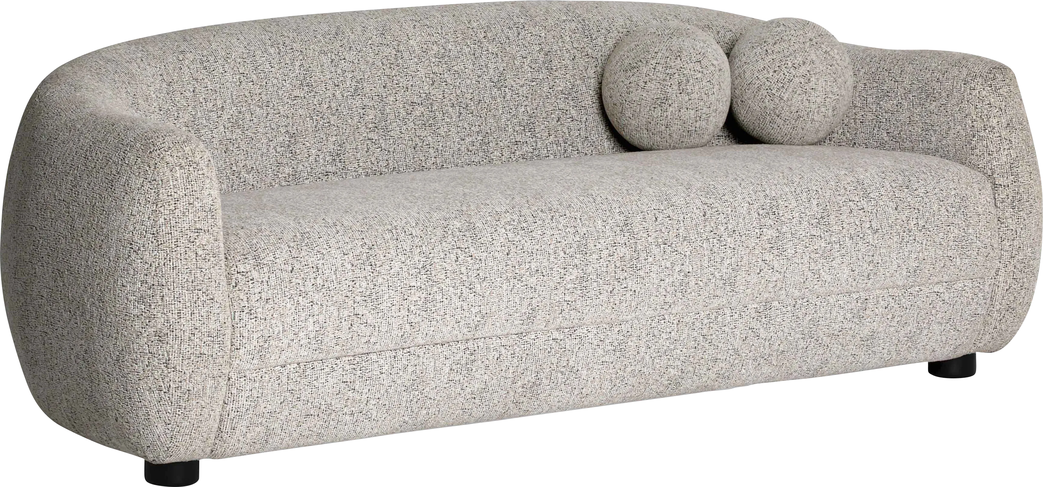 Cazneau II Black and White Sofa - Thumbnail - Image 1