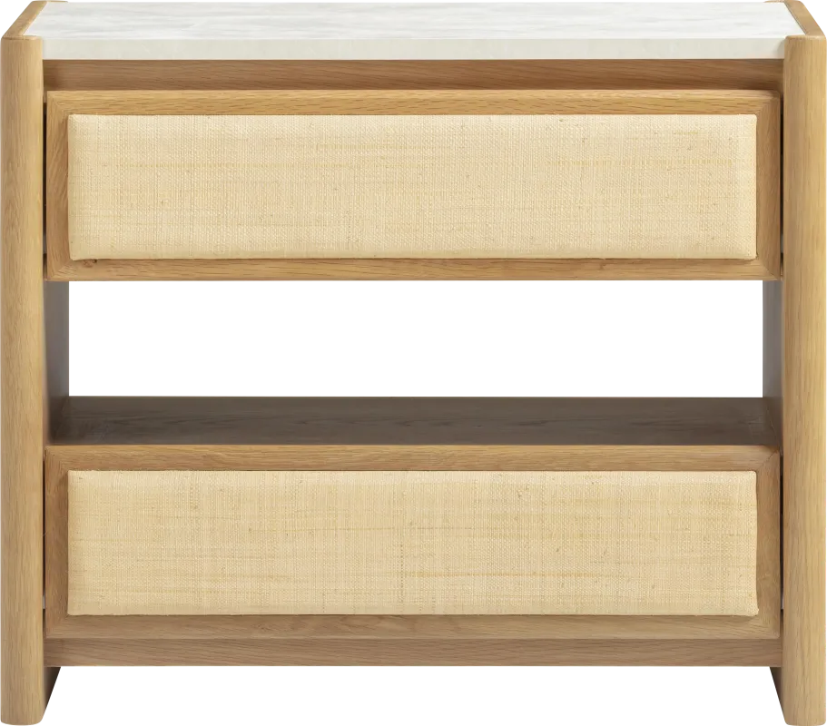Acecloud Natural Nightstand