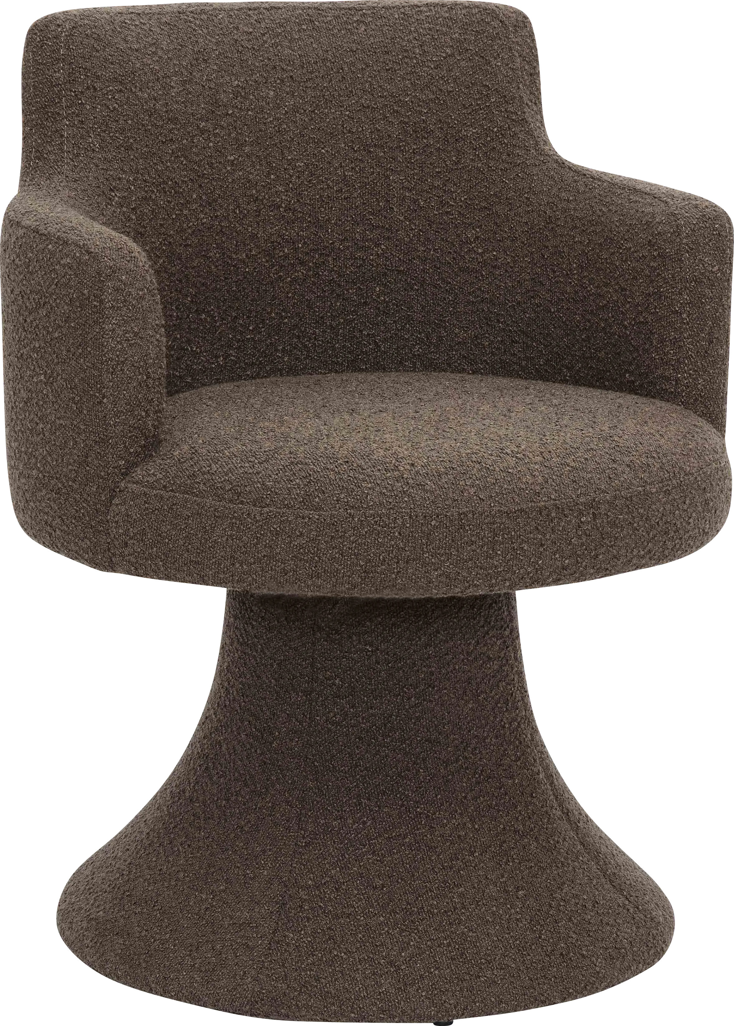 Engberg Dark Brown Swivel Arm Chair - Thumbnail - Image 1
