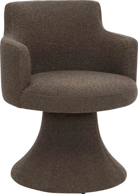Engberg Dark Brown Swivel Arm Chair