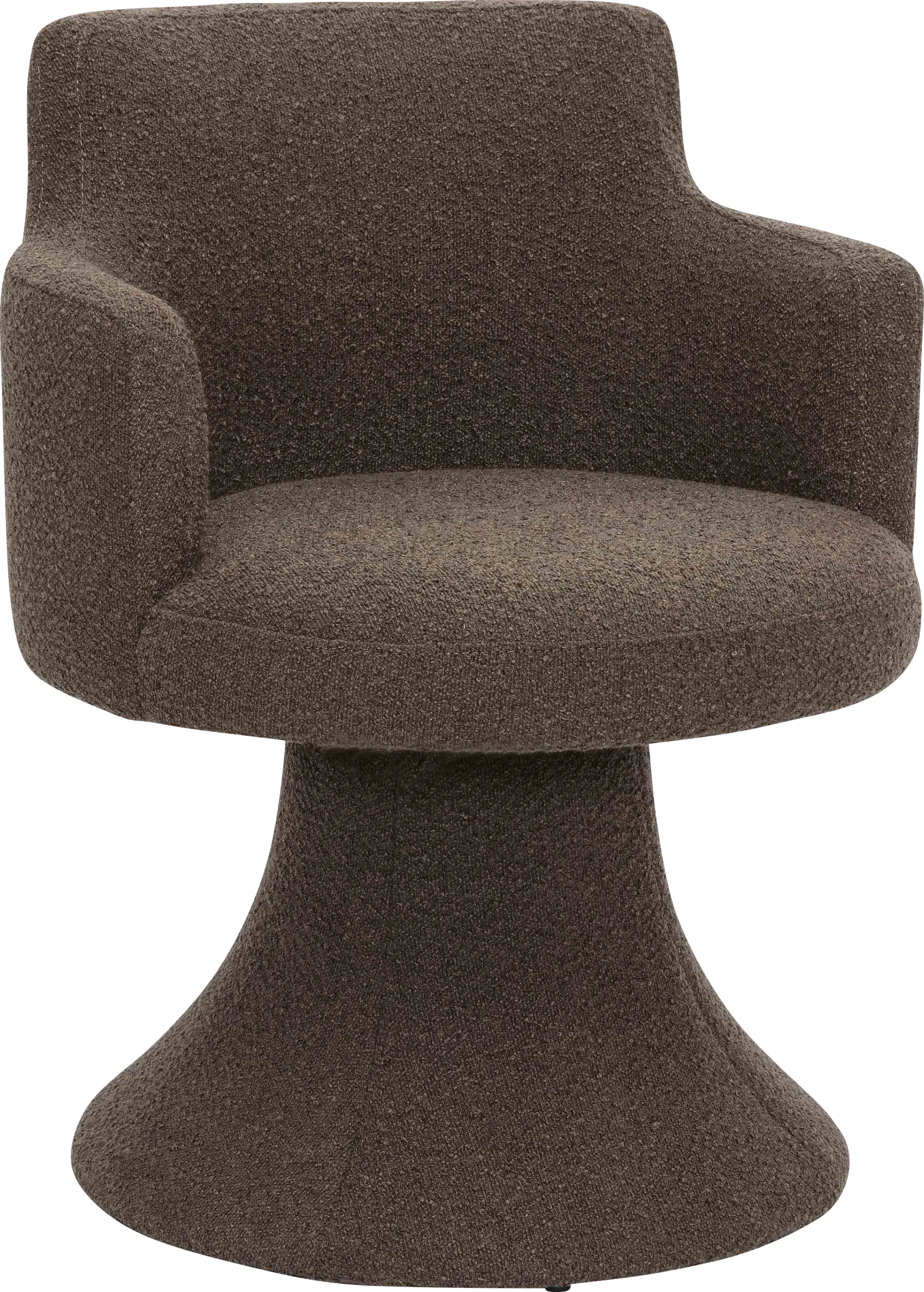 Engberg Dark Brown Swivel Arm Chair