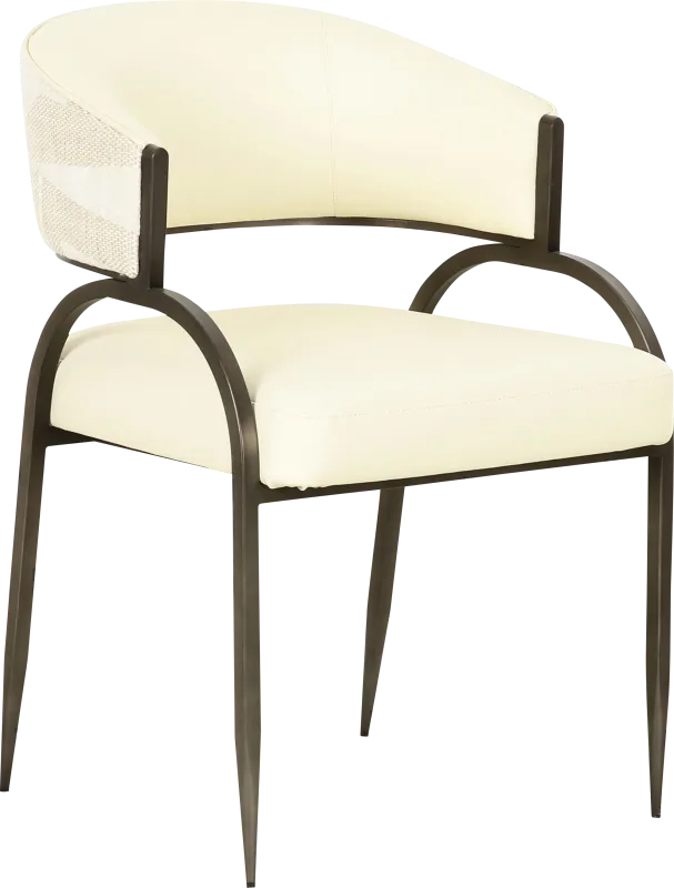 Marscoms II Cream Arm Chair
