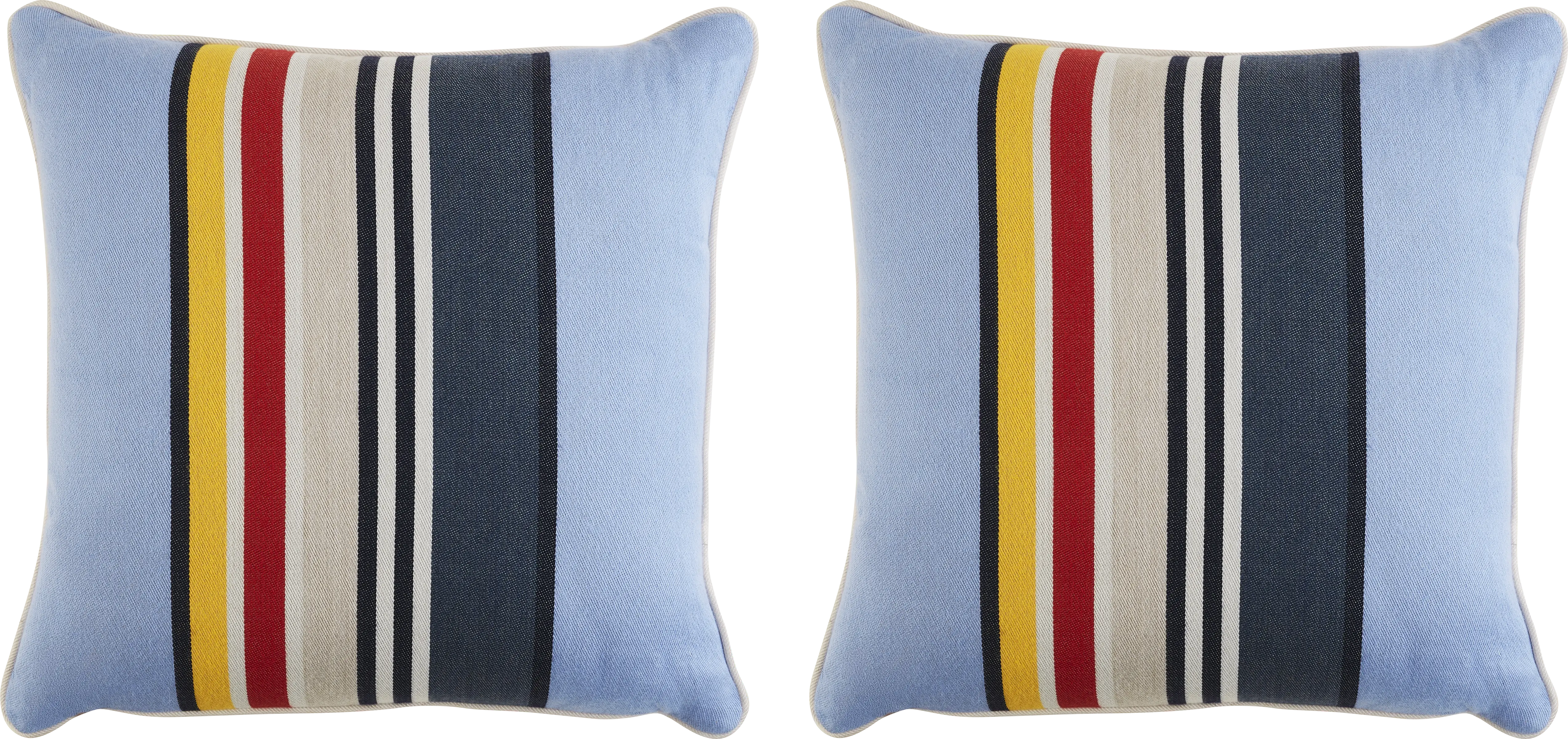 Yosemite Stripe Sky Indoor/Outdoor Accent Pillow, Set of 2 - Thumbnail - Image 1