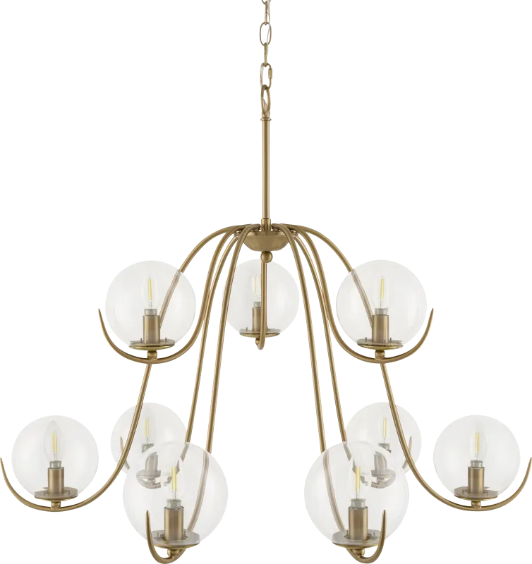 Kresge Boulevard Gold Chandelier
