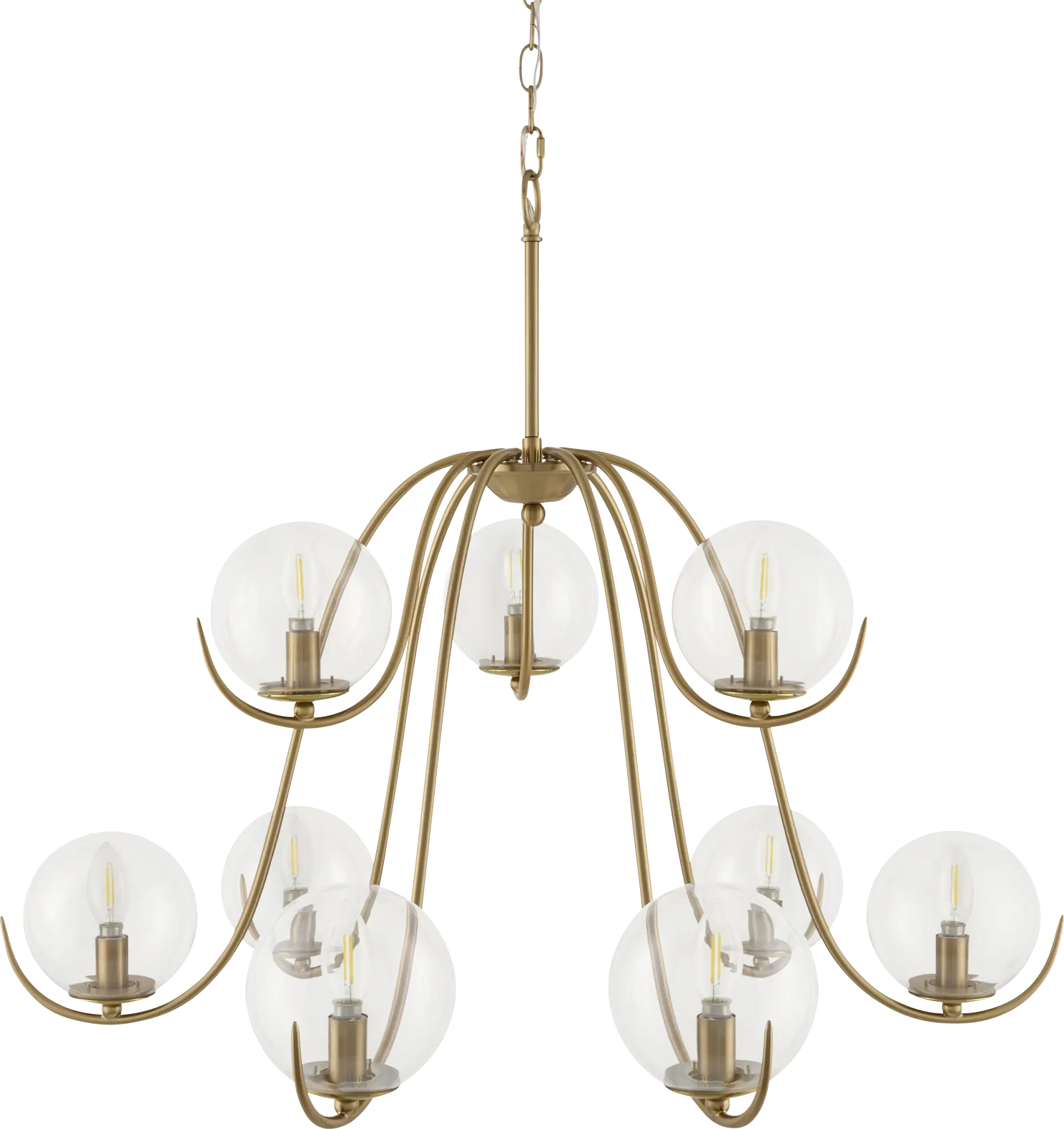 Kresge Boulevard Gold Chandelier
