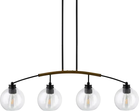 Ivo Bend Black Chandelier