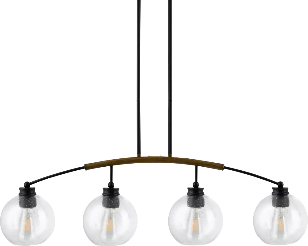 Ivo Bend Black Chandelier
