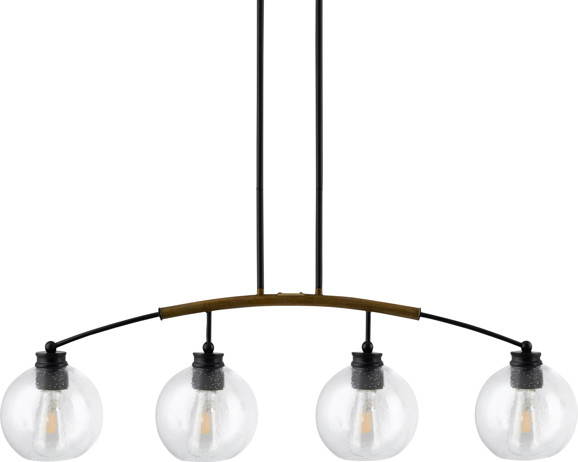 Ivo Bend Black Chandelier